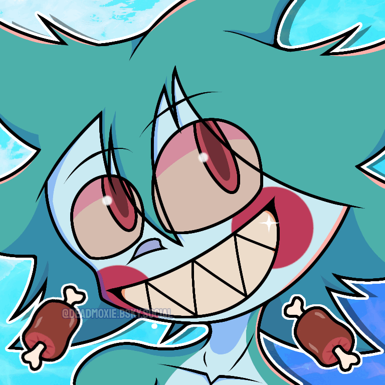 A character named Same, eyes blinking. Character belongs to @crybabypearl.bsky.social